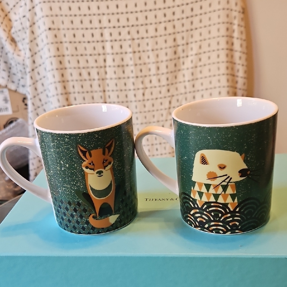 ALL SALES PERM END 12/30 Fox and Otter Mugs Tom Frost For Magpie